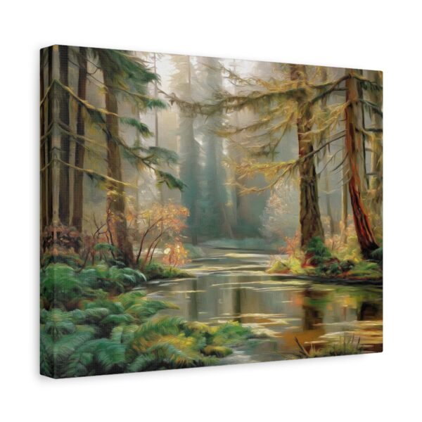 Serene Forest Canvas Wall Art, Nature Decor, Tranquil Home Accent, Wildlife Artwork, Gift for Nature Lovers - Image 2