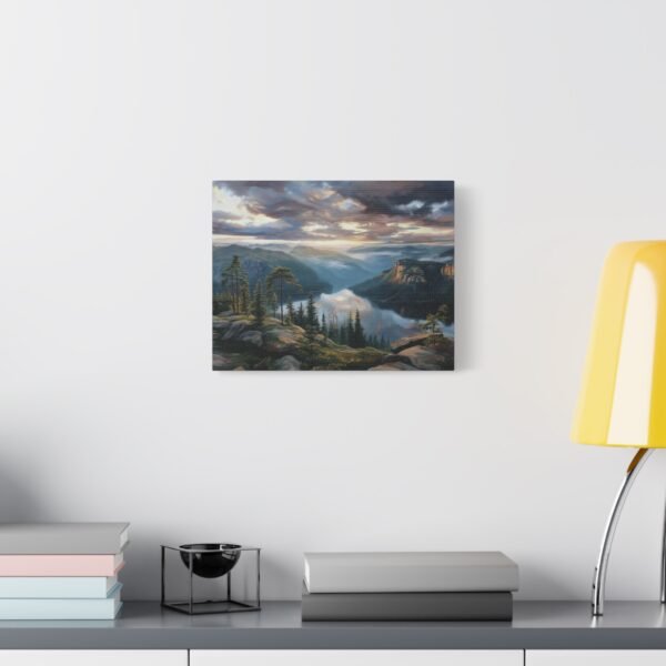 Serene Landscape Canvas Wall Art, Nature Decor, Home Office Art, Artist Print, Christmas Gift, Rustic Wall Decor - Image 3