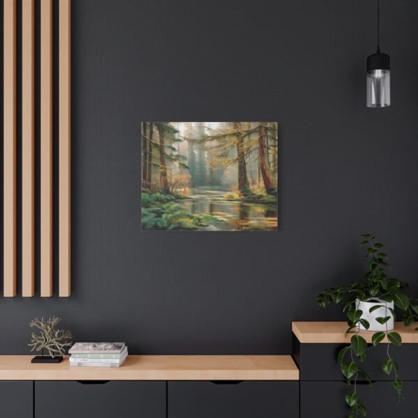 Serene Forest Canvas Wall Art, Nature Decor, Tranquil Home Accent, Wildlife Artwork, Gift for Nature Lovers - Image 8