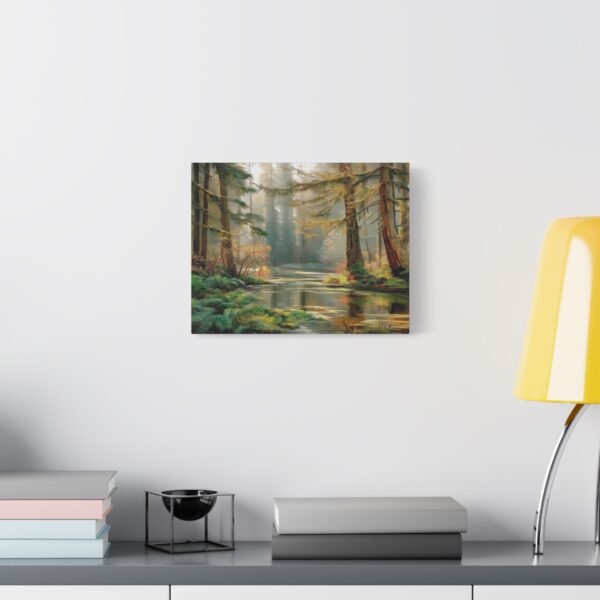 Serene Forest Canvas Wall Art, Nature Decor, Tranquil Home Accent, Wildlife Artwork, Gift for Nature Lovers - Image 3