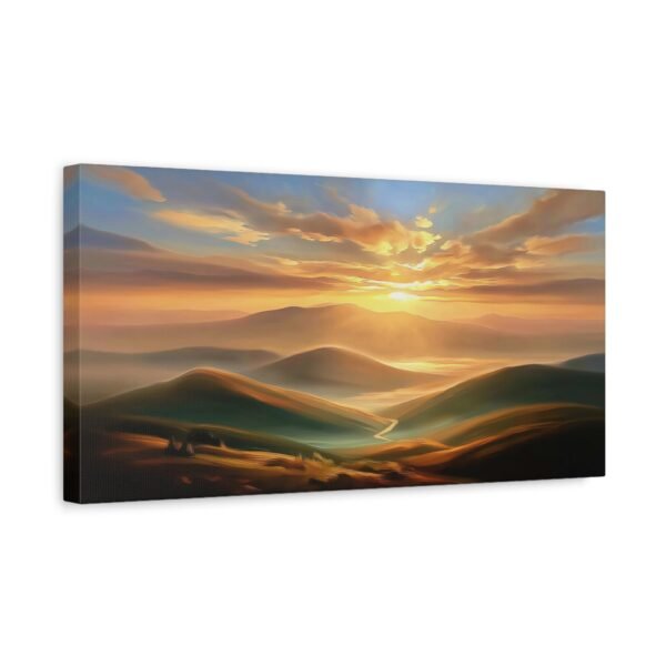 Landscape Canvas Wall Art, Home Decoration, Sunset Art Print, Nature Decor, Gift for Art Lovers, Wall Hanging - Image 2