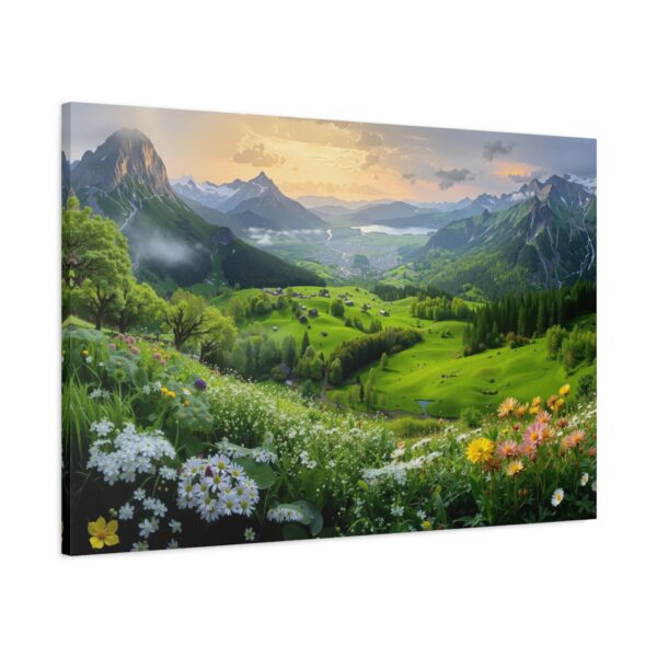 Mountain View with Wildflowers – Scenic Canvas Print for Home or Office - Image 10
