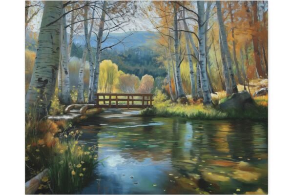 Autumn Landscape Canvas Art, Fall Decor, Nature Artwork, Home Wall Decor, Gift for Nature Lovers, Scenic Wall Art