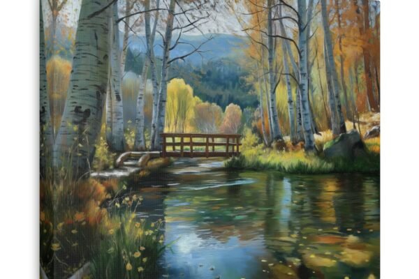 Autumn Landscape Canvas Art, Fall Decor, Nature Artwork, Home Wall Decor, Gift for Nature Lovers, Scenic Wall Art