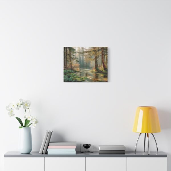 Serene Forest Canvas Wall Art, Nature Decor, Tranquil Home Accent, Wildlife Artwork, Gift for Nature Lovers - Image 5