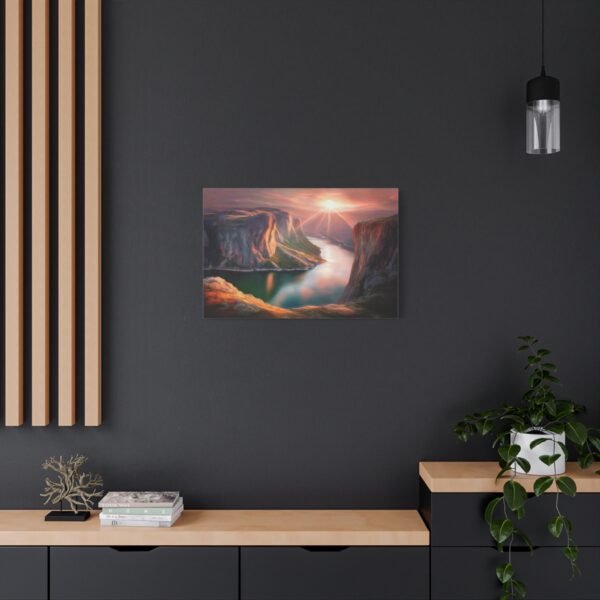 Stretched Canvas Wall Art, Mountain River Landscape, Nature Decor, Home Office Art, Gift for Nature Lovers, Stunning Wall Decor - Image 6