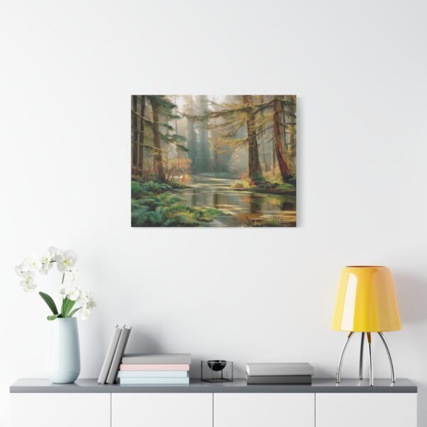 Serene Forest Canvas Wall Art, Nature Decor, Tranquil Home Accent, Wildlife Artwork, Gift for Nature Lovers - Image 7