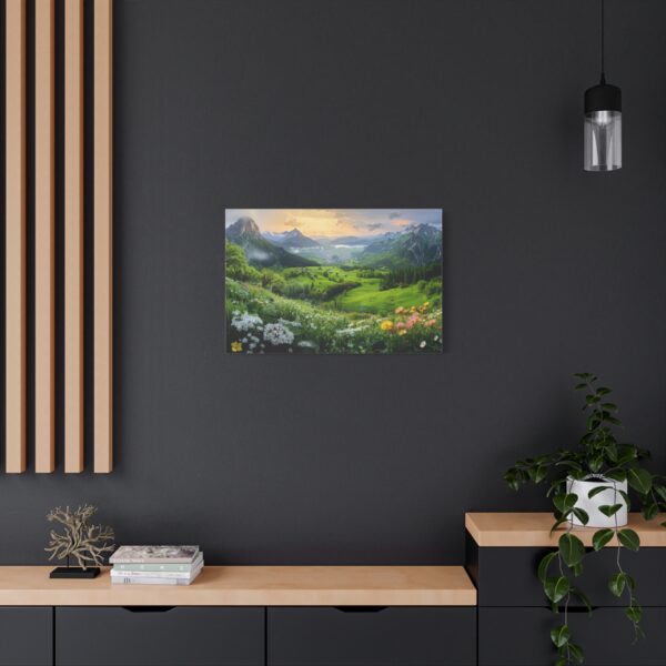 Mountain View with Wildflowers – Scenic Canvas Print for Home or Office - Image 8