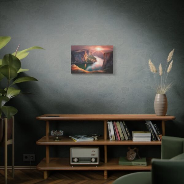 Stretched Canvas Wall Art, Mountain River Landscape, Nature Decor, Home Office Art, Gift for Nature Lovers, Stunning Wall Decor - Image 5
