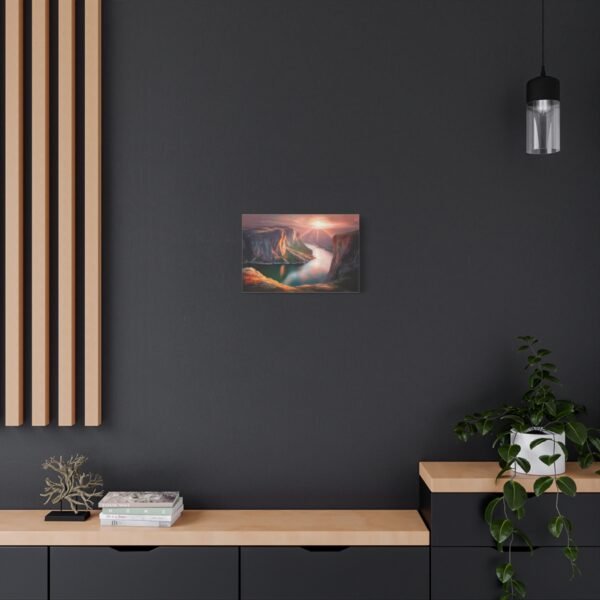 Stretched Canvas Wall Art, Mountain River Landscape, Nature Decor, Home Office Art, Gift for Nature Lovers, Stunning Wall Decor - Image 3